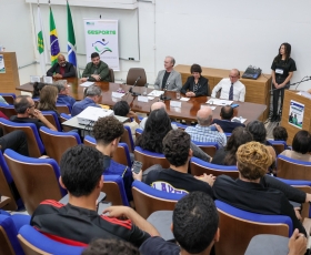 6ª solenidade de Homenagem a Servidores Aposentados da FEF-UnB. 26/06/2026 Foto: Beto Monteiro/GRE Ascom